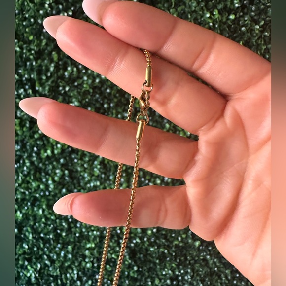 Gold Plated Letter K Pendant on 18.5” Inch Round Chain - Picture 2 of 4